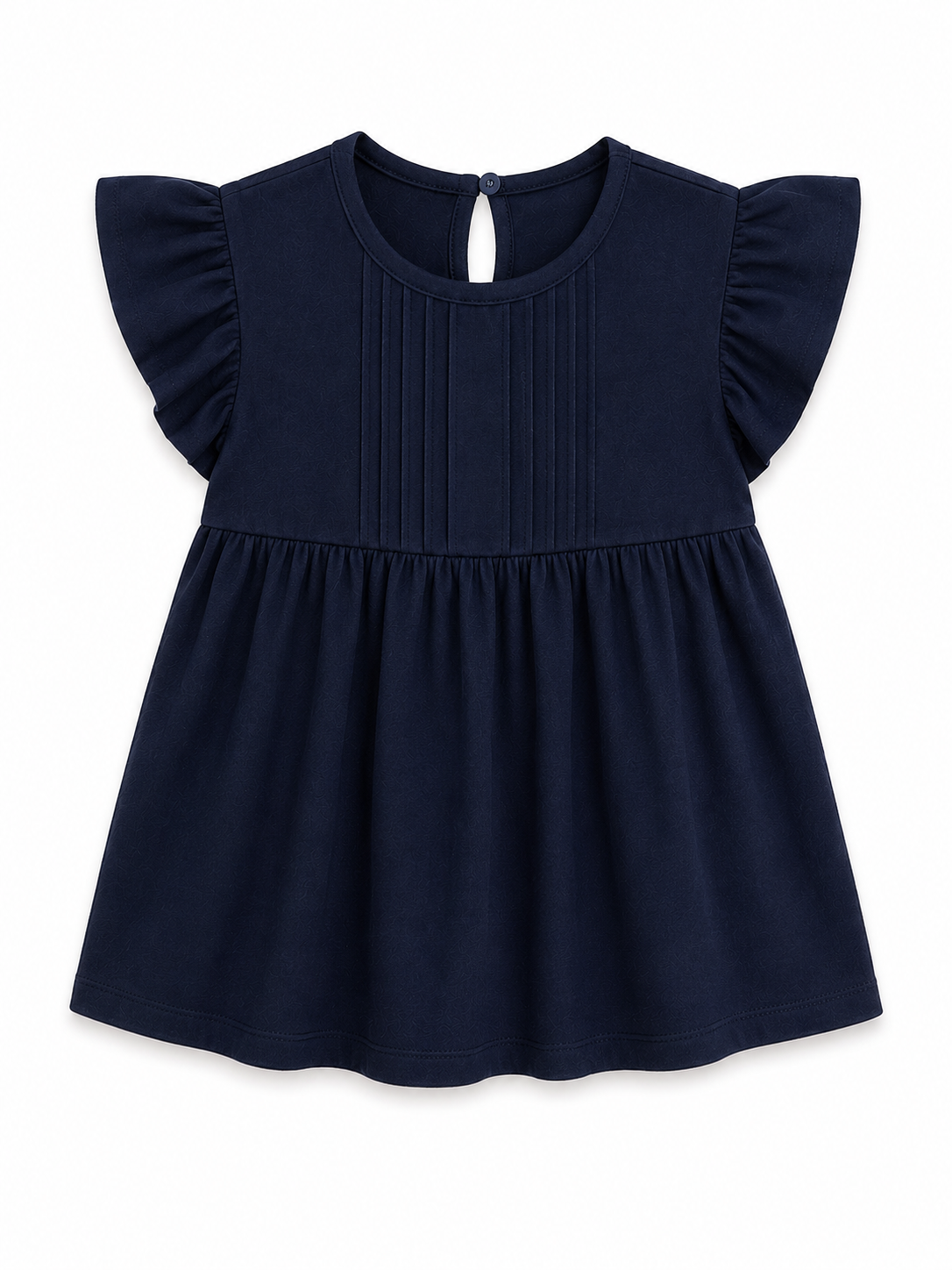 Girls Black Casual Top - Navy Blue