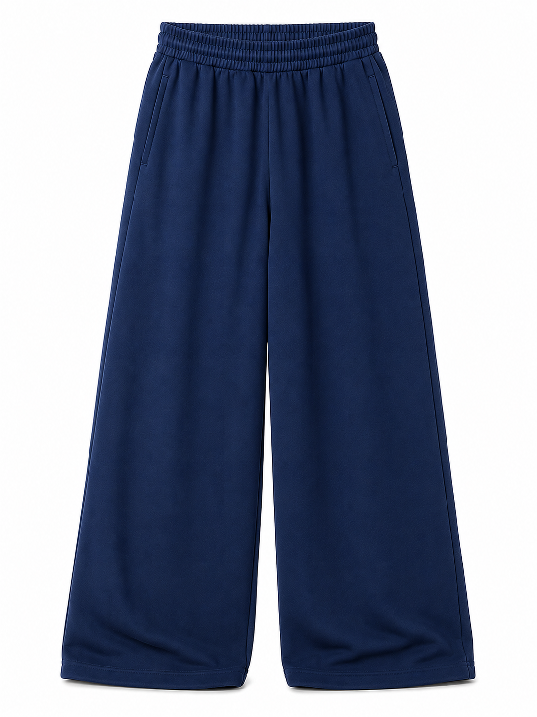 Kids Oversized Black Wide Leg Pants - Navy Blue